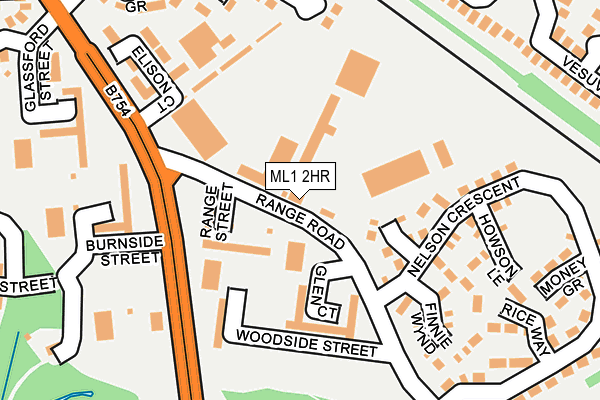 ML1 2HR map - OS OpenMap – Local (Ordnance Survey)
