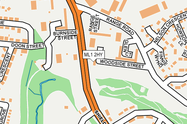 ML1 2HY map - OS OpenMap – Local (Ordnance Survey)