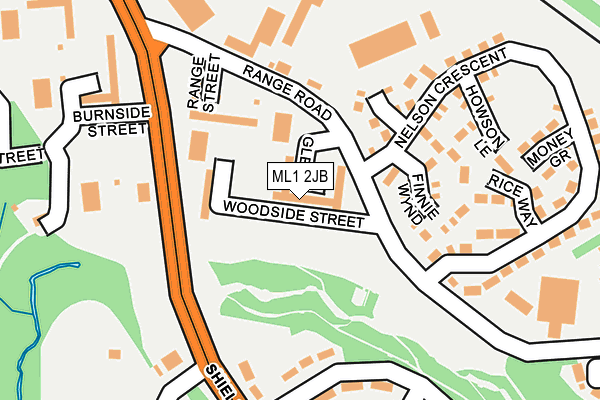 ML1 2JB map - OS OpenMap – Local (Ordnance Survey)