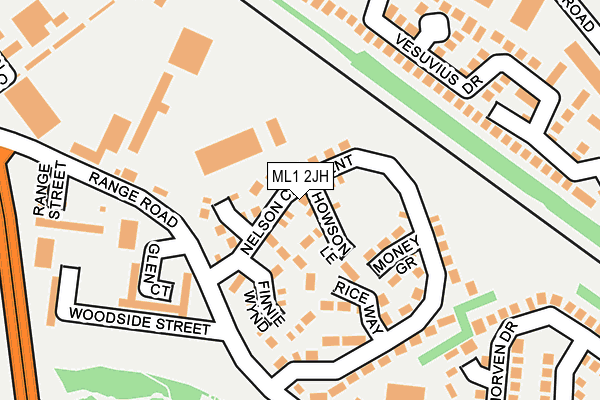 ML1 2JH map - OS OpenMap – Local (Ordnance Survey)