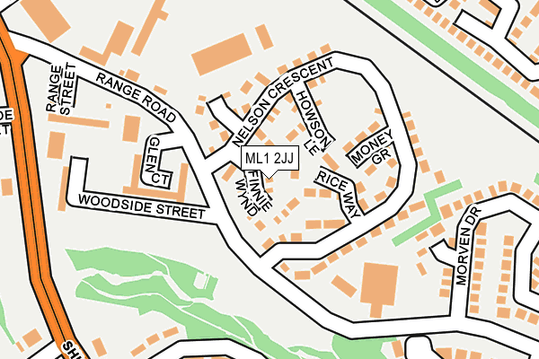 ML1 2JJ map - OS OpenMap – Local (Ordnance Survey)