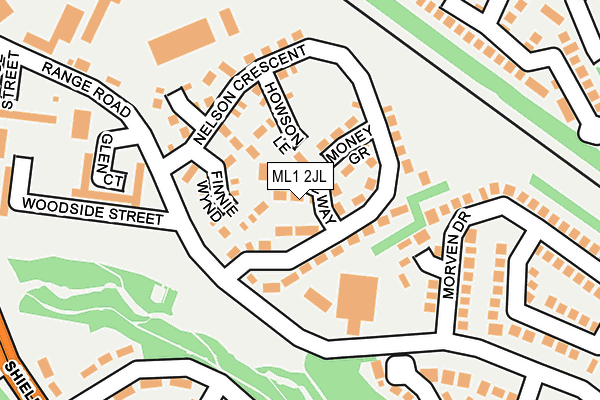 ML1 2JL map - OS OpenMap – Local (Ordnance Survey)