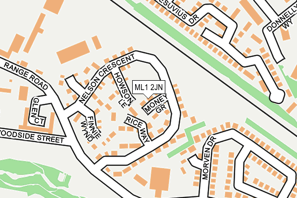 ML1 2JN map - OS OpenMap – Local (Ordnance Survey)