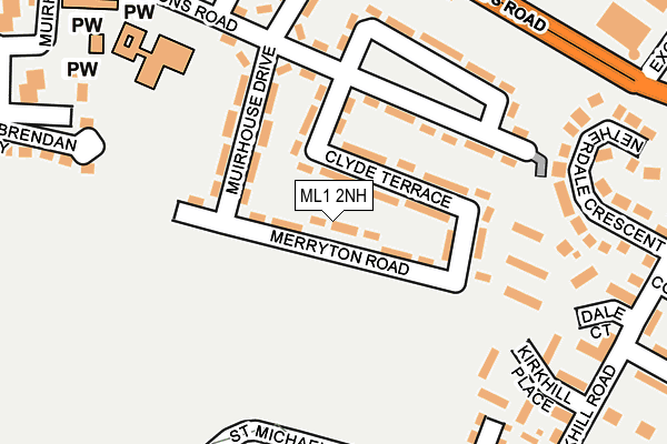ML1 2NH map - OS OpenMap – Local (Ordnance Survey)
