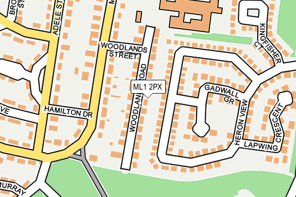 ML1 2PX map - OS OpenMap – Local (Ordnance Survey)