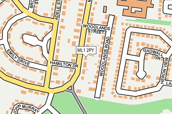 ML1 2PY map - OS OpenMap – Local (Ordnance Survey)