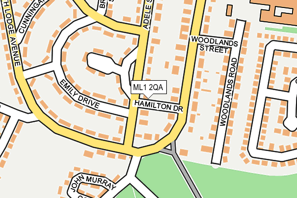ML1 2QA map - OS OpenMap – Local (Ordnance Survey)