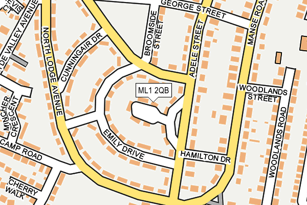 ML1 2QB map - OS OpenMap – Local (Ordnance Survey)