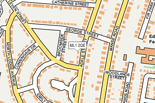 ML1 2QE map - OS OpenMap – Local (Ordnance Survey)