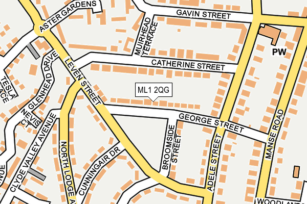 ML1 2QG map - OS OpenMap – Local (Ordnance Survey)