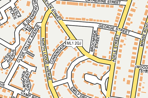 ML1 2QJ map - OS OpenMap – Local (Ordnance Survey)
