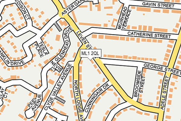 ML1 2QL map - OS OpenMap – Local (Ordnance Survey)