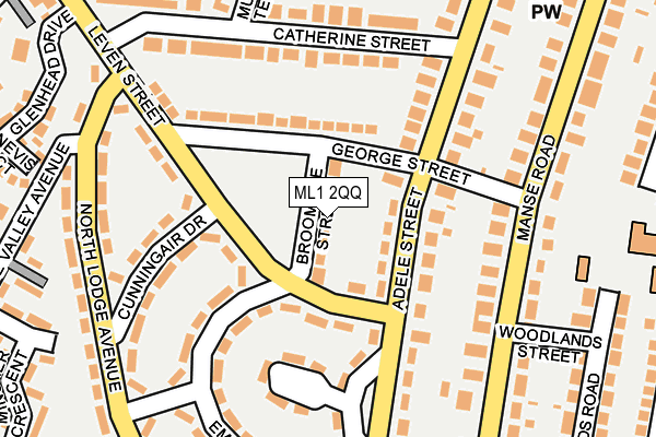 ML1 2QQ map - OS OpenMap – Local (Ordnance Survey)