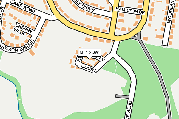 ML1 2QW map - OS OpenMap – Local (Ordnance Survey)