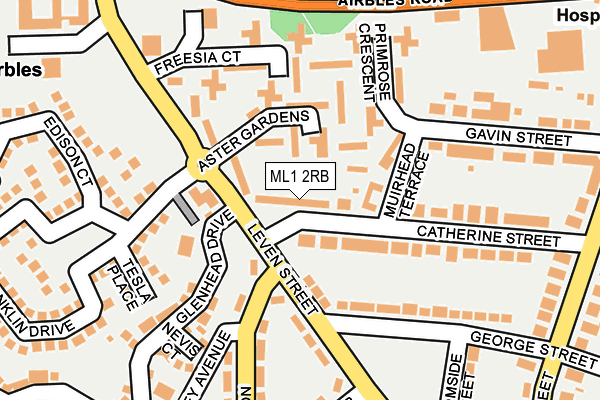ML1 2RB map - OS OpenMap – Local (Ordnance Survey)
