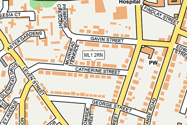 ML1 2RN map - OS OpenMap – Local (Ordnance Survey)
