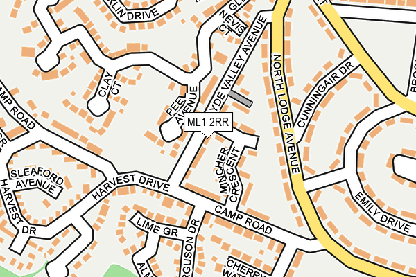 ML1 2RR map - OS OpenMap – Local (Ordnance Survey)