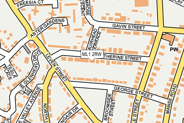 ML1 2RW map - OS OpenMap – Local (Ordnance Survey)