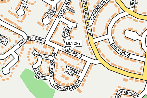 ML1 2RY map - OS OpenMap – Local (Ordnance Survey)