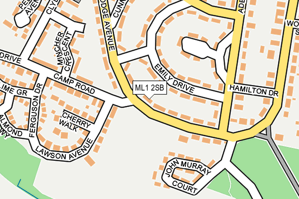 ML1 2SB map - OS OpenMap – Local (Ordnance Survey)