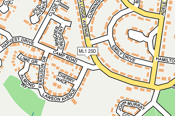 ML1 2SD map - OS OpenMap – Local (Ordnance Survey)