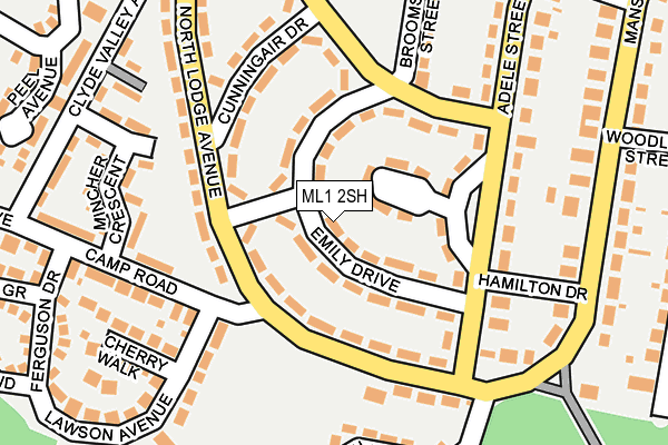 ML1 2SH map - OS OpenMap – Local (Ordnance Survey)