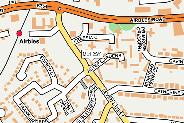 ML1 2SY map - OS OpenMap – Local (Ordnance Survey)