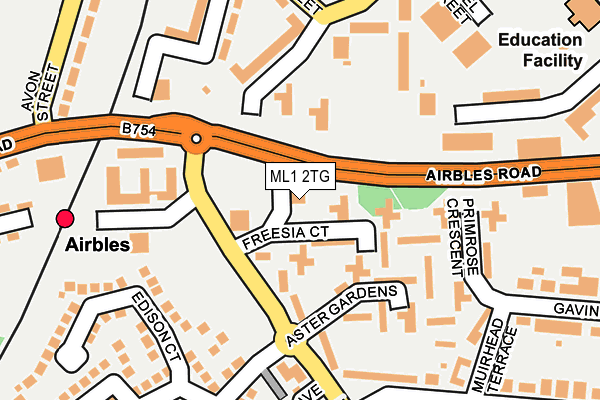 ML1 2TG map - OS OpenMap – Local (Ordnance Survey)