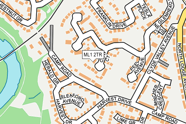 ML1 2TR map - OS OpenMap – Local (Ordnance Survey)