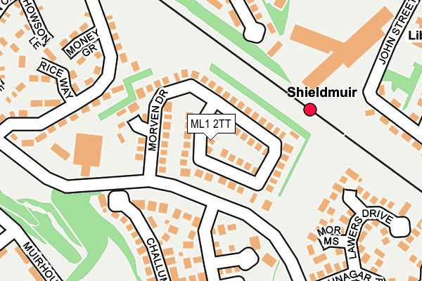 ML1 2TT map - OS OpenMap – Local (Ordnance Survey)