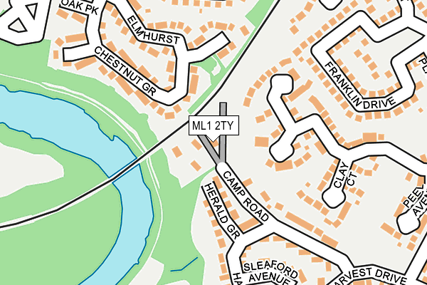 ML1 2TY map - OS OpenMap – Local (Ordnance Survey)