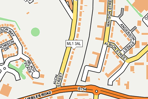 ML1 3AL map - OS OpenMap – Local (Ordnance Survey)