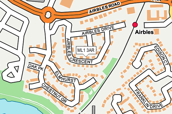 ML1 3AR map - OS OpenMap – Local (Ordnance Survey)