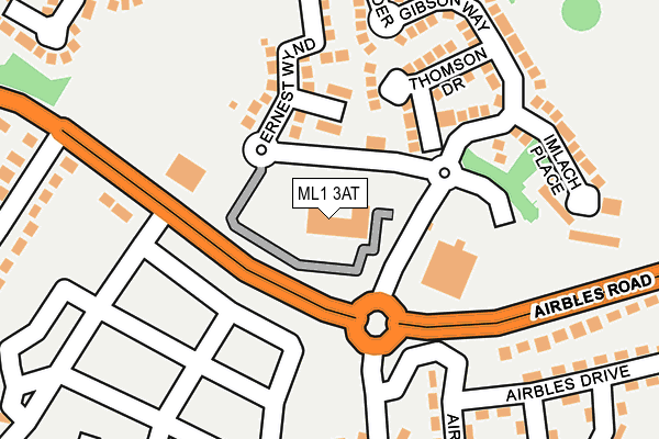 ML1 3AT map - OS OpenMap – Local (Ordnance Survey)