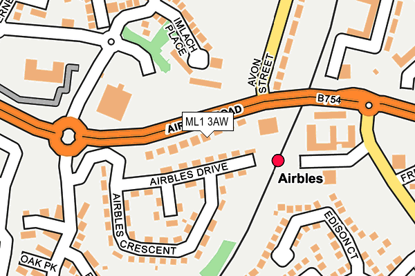 ML1 3AW map - OS OpenMap – Local (Ordnance Survey)