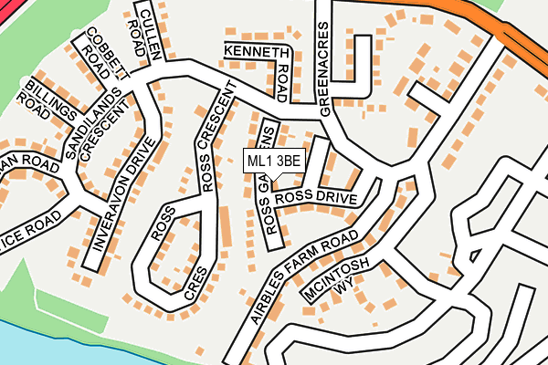 ML1 3BE map - OS OpenMap – Local (Ordnance Survey)