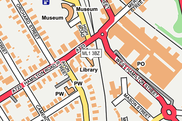 ML1 3BZ map - OS OpenMap – Local (Ordnance Survey)