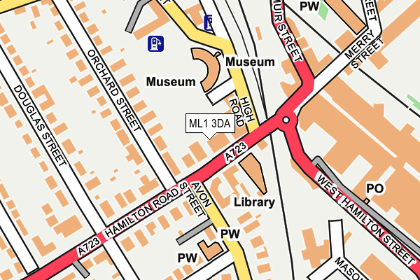 ML1 3DA map - OS OpenMap – Local (Ordnance Survey)