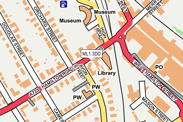 ML1 3DD map - OS OpenMap – Local (Ordnance Survey)