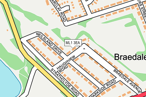 ML1 3EA map - OS OpenMap – Local (Ordnance Survey)