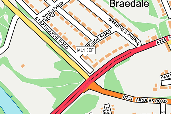 ML1 3EF map - OS OpenMap – Local (Ordnance Survey)