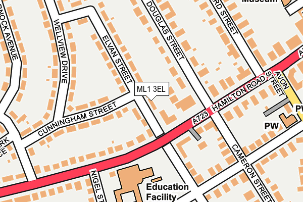 ML1 3EL map - OS OpenMap – Local (Ordnance Survey)