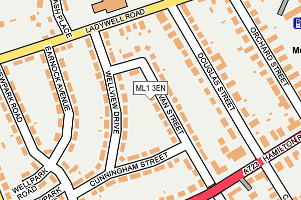 ML1 3EN map - OS OpenMap – Local (Ordnance Survey)