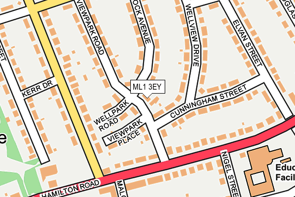 ML1 3EY map - OS OpenMap – Local (Ordnance Survey)