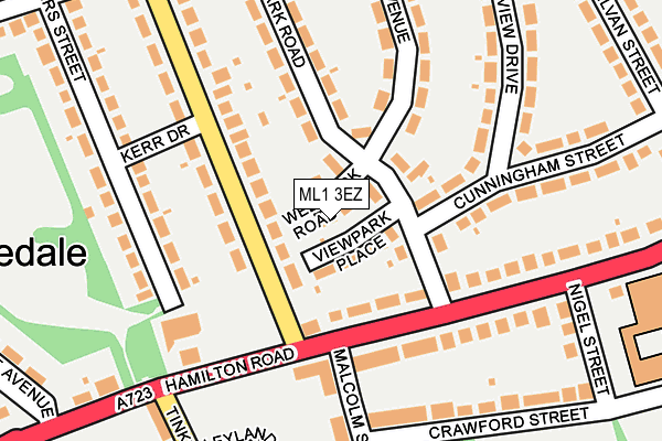 ML1 3EZ map - OS OpenMap – Local (Ordnance Survey)