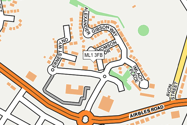 ML1 3FB map - OS OpenMap – Local (Ordnance Survey)