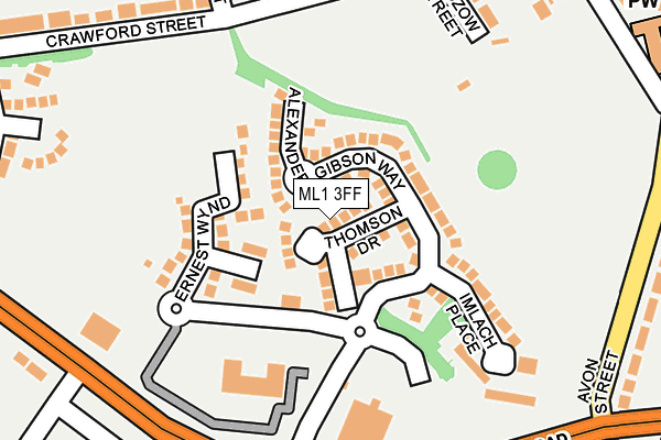 ML1 3FF map - OS OpenMap – Local (Ordnance Survey)