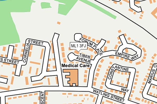 ML1 3FJ map - OS OpenMap – Local (Ordnance Survey)
