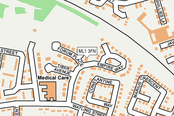 ML1 3FN map - OS OpenMap – Local (Ordnance Survey)