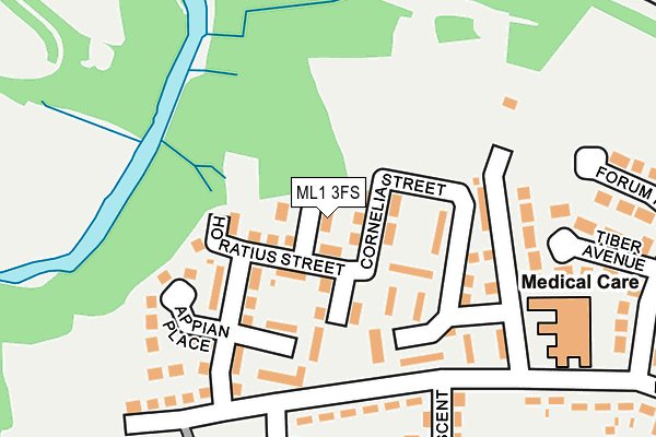 ML1 3FS map - OS OpenMap – Local (Ordnance Survey)